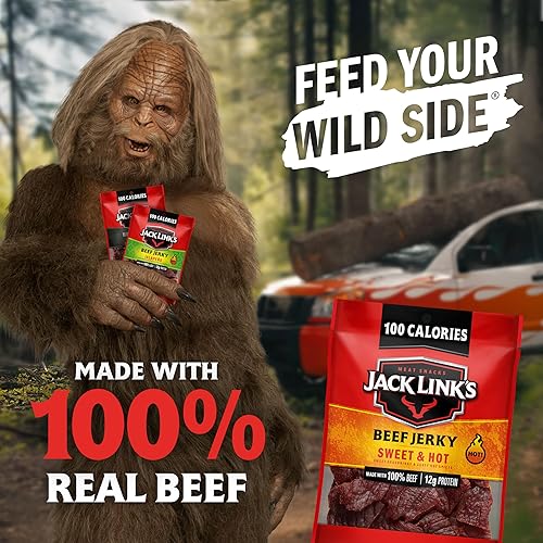 JACK LINKS BOLD BEEF JERKY VARIETY PACK 15 COUNT - SWEET HOT, JALAPENO, PEPPERED SNACKS