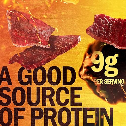 JACK LINKS SWEET HOT BEEF JERKY 9OZ PACK OF 2 - HIGH PROTEIN, READY-TO-EAT MEAT SNACKS