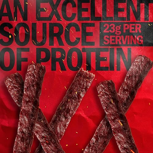 JACK LINKS ORIGINAL BEEF STEAK JERKY - 23G PROTEIN, 100 BEEF, KETO FRIENDLY, 12-PACK 2OZ