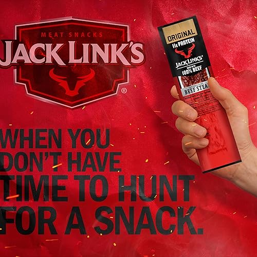 JACK LINK S PREMIUM CUTS ORIGINAL BEEF STEAK 1OZ, 12 COUNT HIGH PROTEIN SNACK, 11G PROTEIN