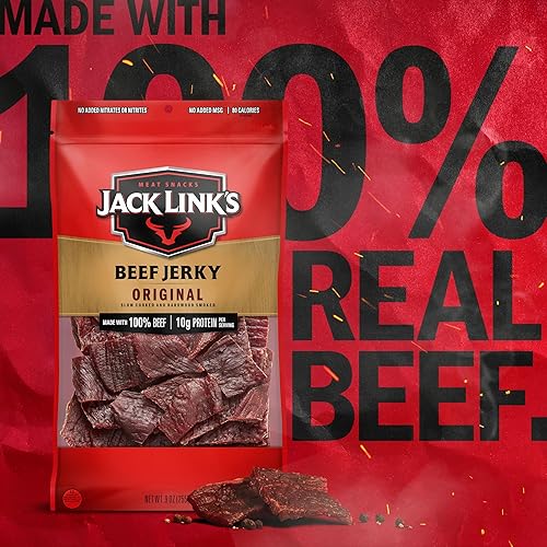 JACK LINKS ORIGINAL BEEF JERKY 9OZ PACK OF 2 HIGH PROTEIN 100 BEEF MEAT SNACKS