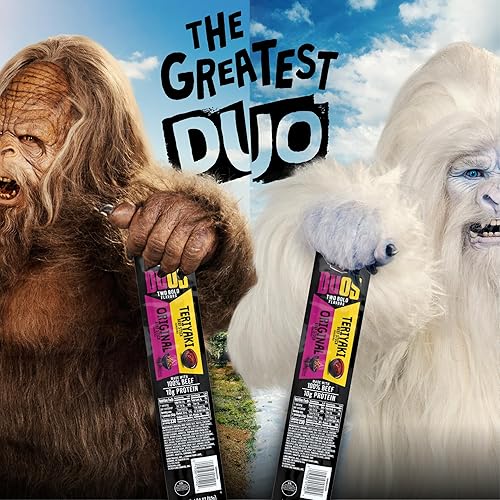 JACK LINKS DUOS BEEF JERKY STICKS 10G PROTEIN, ORIGINAL TERIYAKI, 10 PACK 1.84OZ