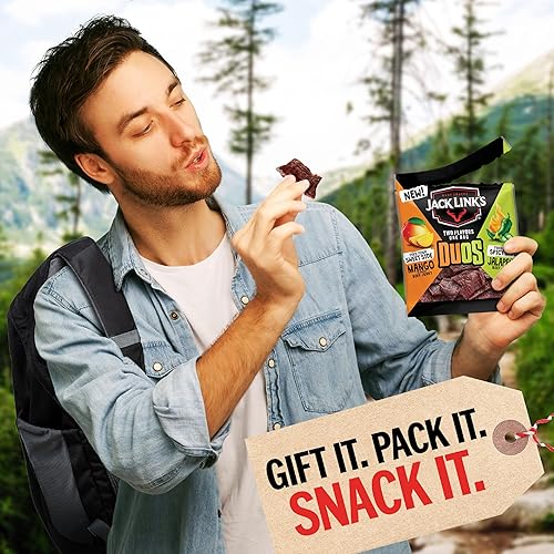 JACK LINK S DUOS 11-PIECE BEEF JERKY MEAT SNACK GIFT BOX PROTEIN GIFTS FOR MEN MEAT LOVERS