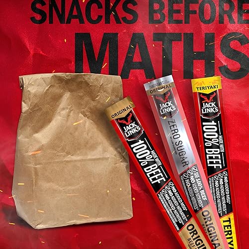 JACK LINKS BEEF STICKS VARIETY PACK 20 COUNT - ORIGINAL, TERIYAKI ZERO SUGAR PROTEIN SNACKS