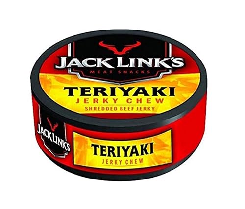 JACK LINKS TERIYAKI BEEF JERKY 36 PACK - 0.32 OZ TINS, 4G PROTEIN, 100 REAL BEEF SNACKS