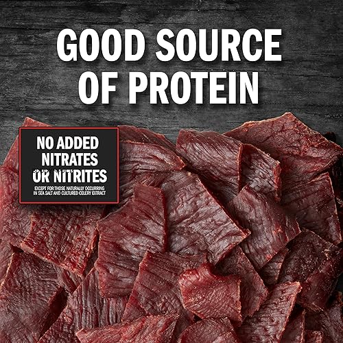 JACK LINKS BEEF JERKY ORIGINAL PEPPERED ½ POUND BAGS, HIGH PROTEIN, LOW CALORIE, PACK OF 2