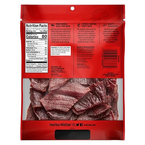 JACK LINKS BEEF JERKY VARIETY PACK SWEET HOT, PEPPERED, 100 BEEF, 96 FAT FREE, 9OZ X4