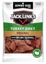 JACK LINKS ORIGINAL TURKEY JERKY 5.85 OZ HIGH PROTEIN, LOW CALORIE, NO MSG, 96 FAT FREE