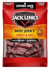 JACK LINKS SWEET HOT BEEF JERKY 5.85 OZ SPICY AND SWEET PROTEIN SNACK