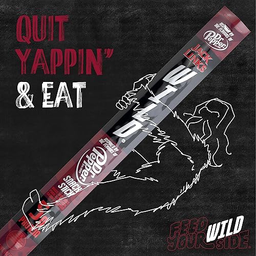 JACK LINKS WILD DR PEPPER PROTEIN SNACK STICKS, KETO FRIENDLY, 5G PROTEIN, 20-PACK, 1OZ EACH