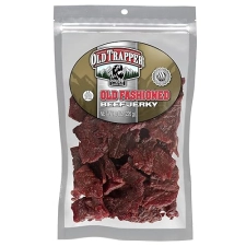 OLD TRAPPER BEEF JERKY 8OZ - HIGH PROTEIN, LOW FAT SNACK FOR LUNCH BETWEEN MEALS