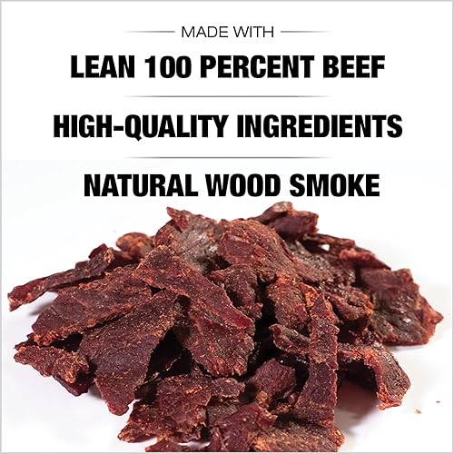 OLD TRAPPER TERIYAKI BEEF JERKY 8OZ - HIGH PROTEIN, LOW FAT SNACK FOR LUNCH BETWEEN MEALS