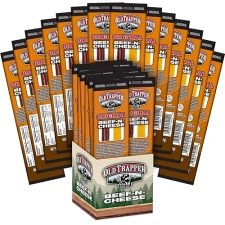 OLD TRAPPER BEEF-N-CHEESE ORIGINAL 1.3OZ SNACK STICKS WITH AMERICAN CHEESE, 14 PACK