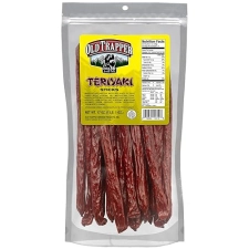 OLD TRAPPER TERIYAKI SNACK STICKS 17OZ RESEALABLE BAG NATURAL SMOKED MEAT HIGH PROTEIN