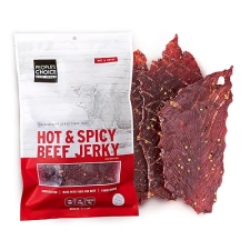PEOPLE S CHOICE HOT SPICY BEEF JERKY THIN-SLICED WHOLE MUSCLE SLAB, 15 PACK, 19.2 OZ