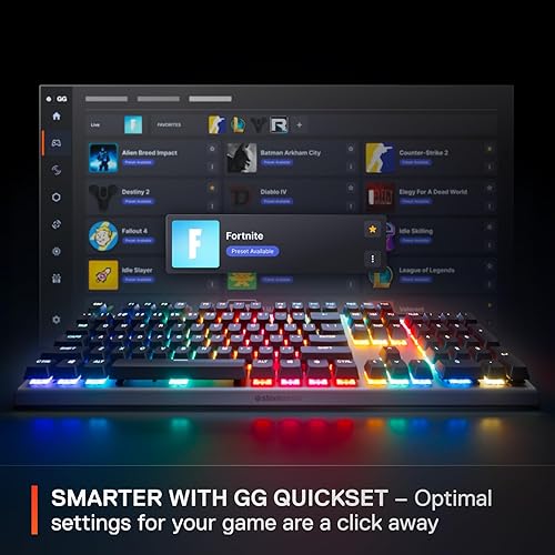 STEELSERIES APEX PRO GEN 3 MECHANICAL GAMING KEYBOARD WITH OMNIPOINT 3.0 SWITCHES RGB
