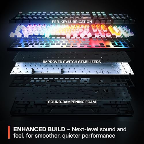 STEELSERIES APEX PRO GEN 3 MECHANICAL GAMING KEYBOARD WITH OMNIPOINT 3.0 SWITCHES RGB