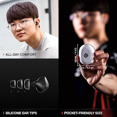 STEELSERIES ARCTIS GAMEBUDS WIRELESS EARBUDS FOR PS PC SWITCH MOBILE ANC, BLUETOOTH 5.3, IP55, 40H BATTERY