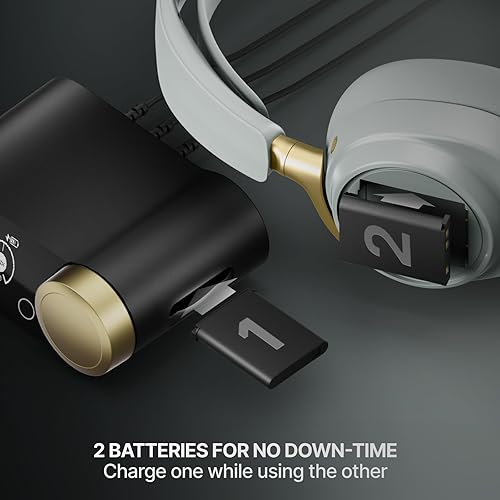 STEELSERIES ARCTIS NOVA ELITE WIRELESS GAMING HEADSET HI-RES 96KHZ ANC AI NOISE CANCELING