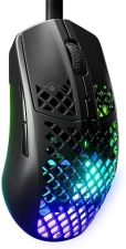 STEELSERIES AEROX 3 ONYX RGB GAMING MOUSE - ULTRA-LIGHT, WATER RESISTANT, 8500 DPI OPTICAL SENSOR