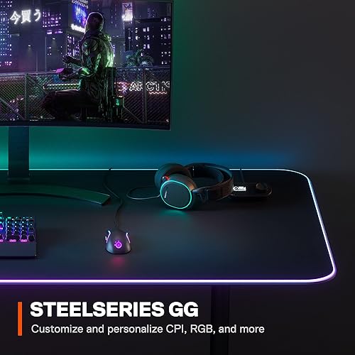 STEELSERIES RIVAL 5 GAMING MOUSE BLACK 18,000 CPI TRUEMOVE AIR, 9 PROGRAMMABLE BUTTONS, RGB