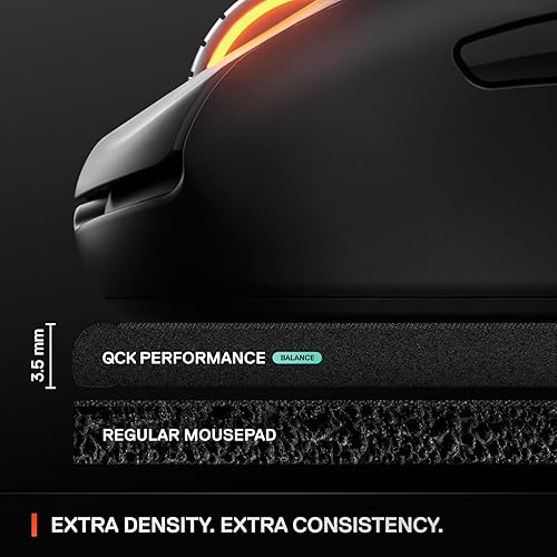 STEELSERIES QCK XL GAMING MOUSEPAD EXTRA DENSE, NON-SLIP, SMOOTH GLIDE 15.75X34.43 IN