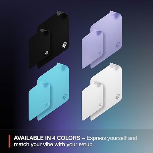 STEELSERIES QCK LARGE WHITE GAMING MOUSE PAD - MICRO-WOVEN SURFACE FOR PRECISION CONTROL