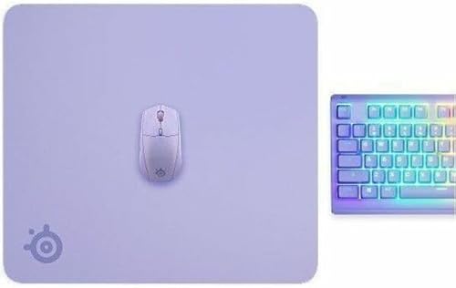 STEELSERIES QCK LARGE LAVENDER GAMING MOUSE PAD - MICRO-WOVEN SURFACE FOR PRECISION CONTROL
