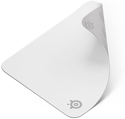 STEELSERIES QCK CLOTH GAMING MOUSE PAD M WHITE - MICRO-WOVEN SURFACE, SENSOR OPTIMIZED, CONTROL
