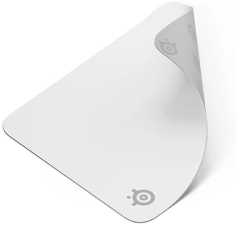 STEELSERIES QCK CLOTH GAMING MOUSE PAD M WHITE - MICRO-WOVEN SURFACE, SENSOR OPTIMIZED, CONTROL