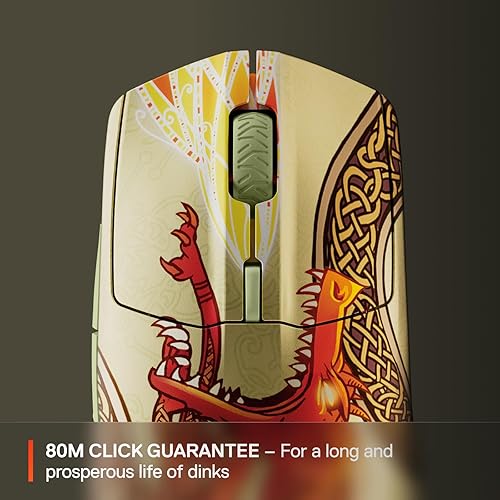 STEELSERIES CS2 DRAGON LORE WIRELESS GAMING MOUSE 18K DPI, BLUETOOTH 2.4GHZ, 200HR BATTERY