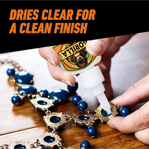 GORILLA SUPER GLUE GEL XL 25G CLEAR, FAST SETTING ALL-PURPOSE ADHESIVE FOR REPAIRS PROJECTS