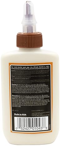 GORILLA ULTIMATE WATERPROOF WOOD GLUE 4OZ PACK OF 6 NATURAL COLOR INDOOR OUTDOOR USE