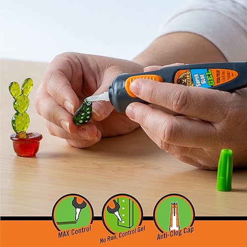 GORILLA SUPER GLUE GEL PEN 5.5G PACK OF 2 STRONG, PRECISE ADHESIVE FOR REPAIRS