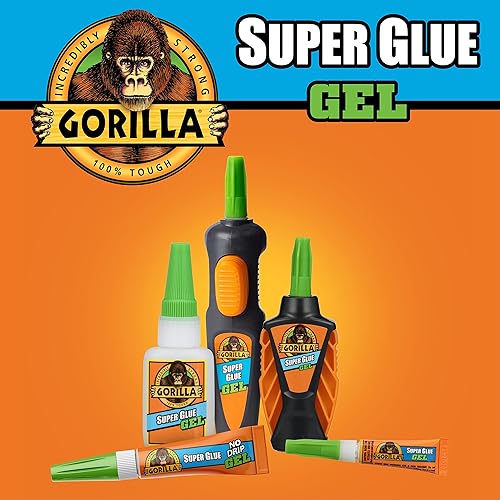 GORILLA SUPER GLUE GEL PEN 5.5G PACK OF 2 STRONG, PRECISE ADHESIVE FOR REPAIRS