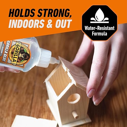 GORILLA CLEAR GLUE 1.75 OZ PACK OF 2 CRYSTAL CLEAR, ALL-PURPOSE, WATER RESISTANT ADHESIVE