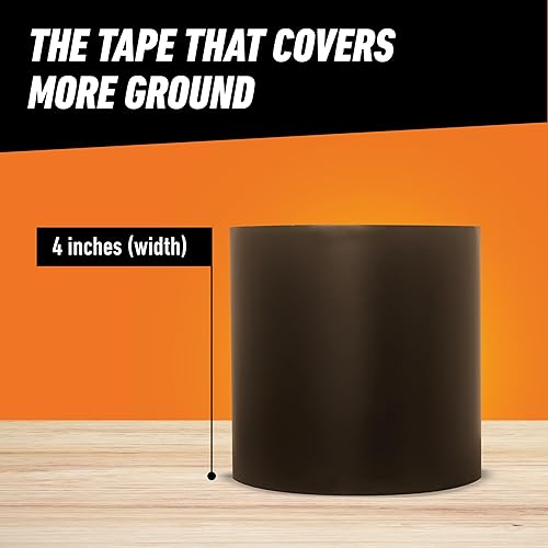 GORILLA WATERPROOF BLACK PATCH SEAL TAPE 4X10 WEATHERPROOF LEAK REPAIR TAPE PACK OF 1