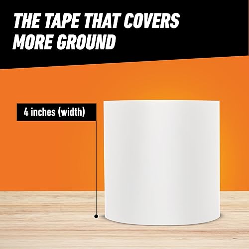 GORILLA WATERPROOF PATCH SEAL TAPE 4X10 WHITE, PACK OF 4 WEATHERPROOF LEAK REPAIR