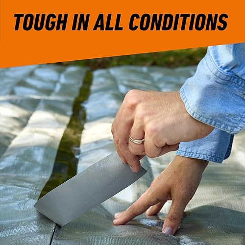 GORILLA DUCT TAPE 1.88IN X 10YD BLACK, TRIPLE LAYER STRENGTH, WEATHER RESISTANT, 2 PACK