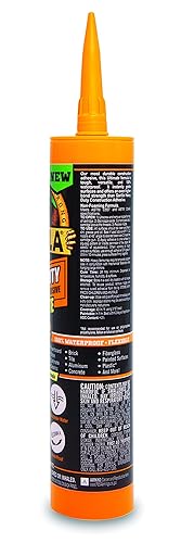 GORILLA HEAVY DUTY CONSTRUCTION ADHESIVE 9OZ WHITE CARTRIDGE STRONG, DURABLE, PACK OF 1