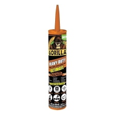 GORILLA HEAVY DUTY CONSTRUCTION ADHESIVE 9OZ WHITE CARTRIDGE, PACK OF 6 - ULTIMATE STRENGTH