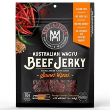 MEAT ARTISAN AUSTRALIAN WAGYU BEEF JERKY SWEET HEAT - HIGH PROTEIN, GLUTEN FREE, NO MSG 3OZ
