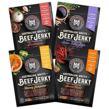 MEAT ARTISAN AUSTRALIAN WAGYU BEEF JERKY 3OZ HONEY JALAPEñO, SWEET HEAT, ASIAN BBQ, GLUTEN-FREE