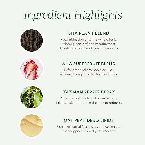 TATA HARPER CLARIFYING BHA AHA FACE MASK FOR BLEMISHES, EXFOLIATING NATURAL SKINCARE 30ML