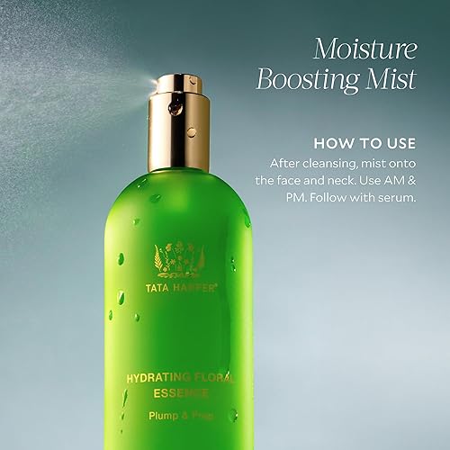 TATA HARPER HYDRATING FLORAL ESSENCE FACE MIST WITH HYALURONIC ACID NATURAL SKINCARE