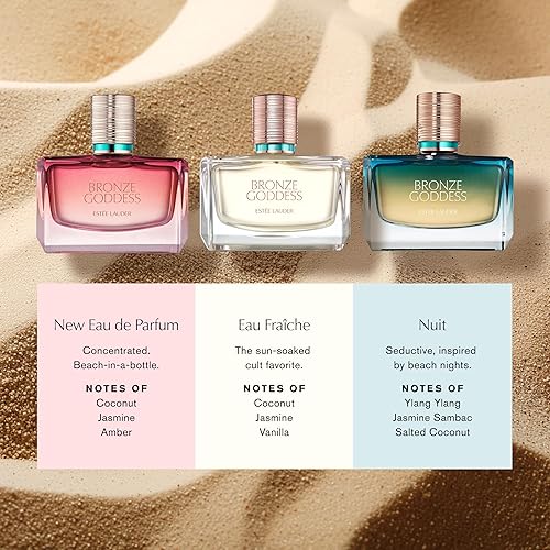 ESTéE LAUDER BRONZE GODDESS NUIT EAU DE PARFUM SPRAY FOR WOMEN YLANG YLANG, JASMINE COCONUT SCENT