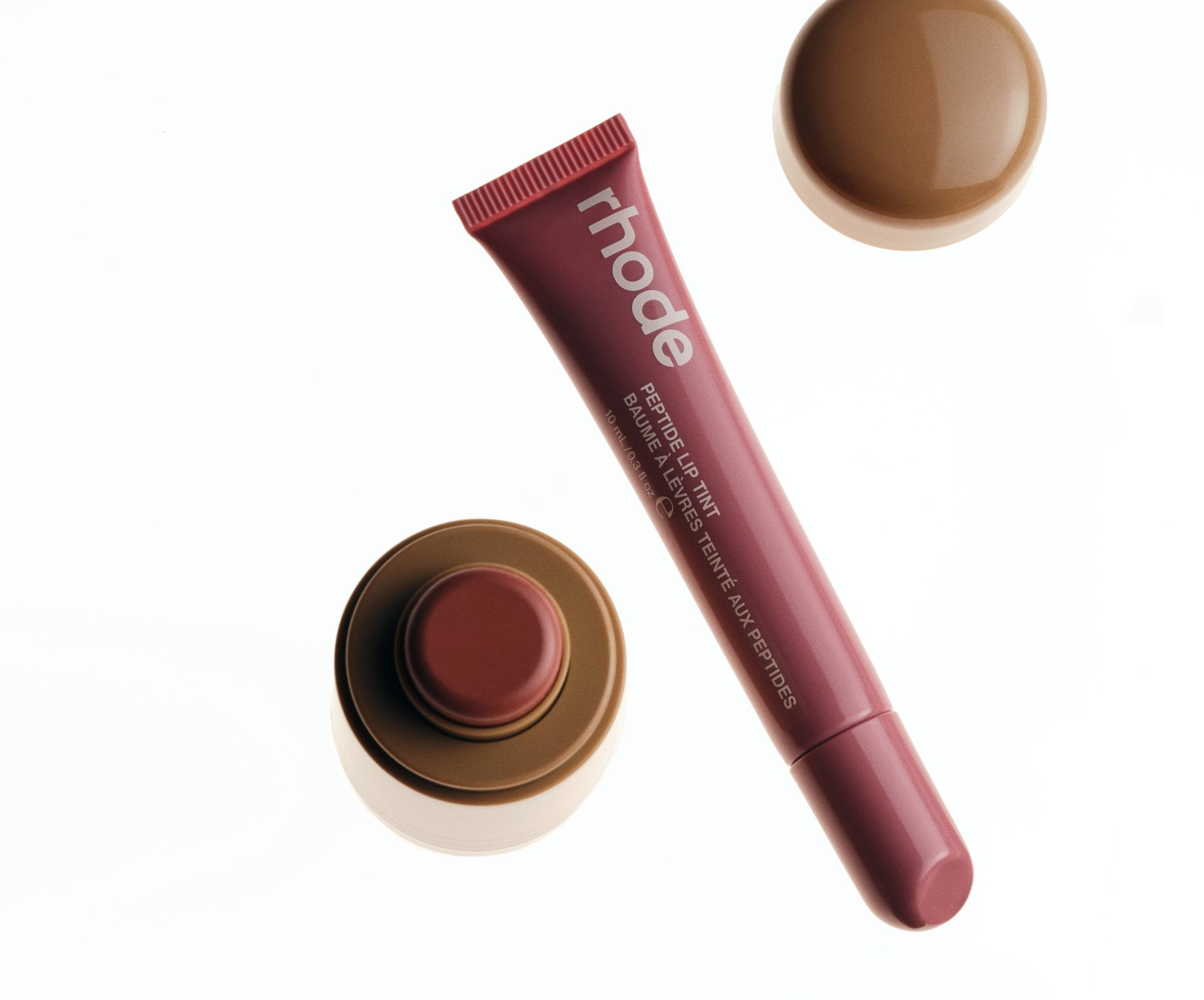 RHODE THE DUOS POCKET BLUSH + PEPTIDE LIP TINT  TAN LINE + SALTY TAN -  A PINKY TAN PAIR