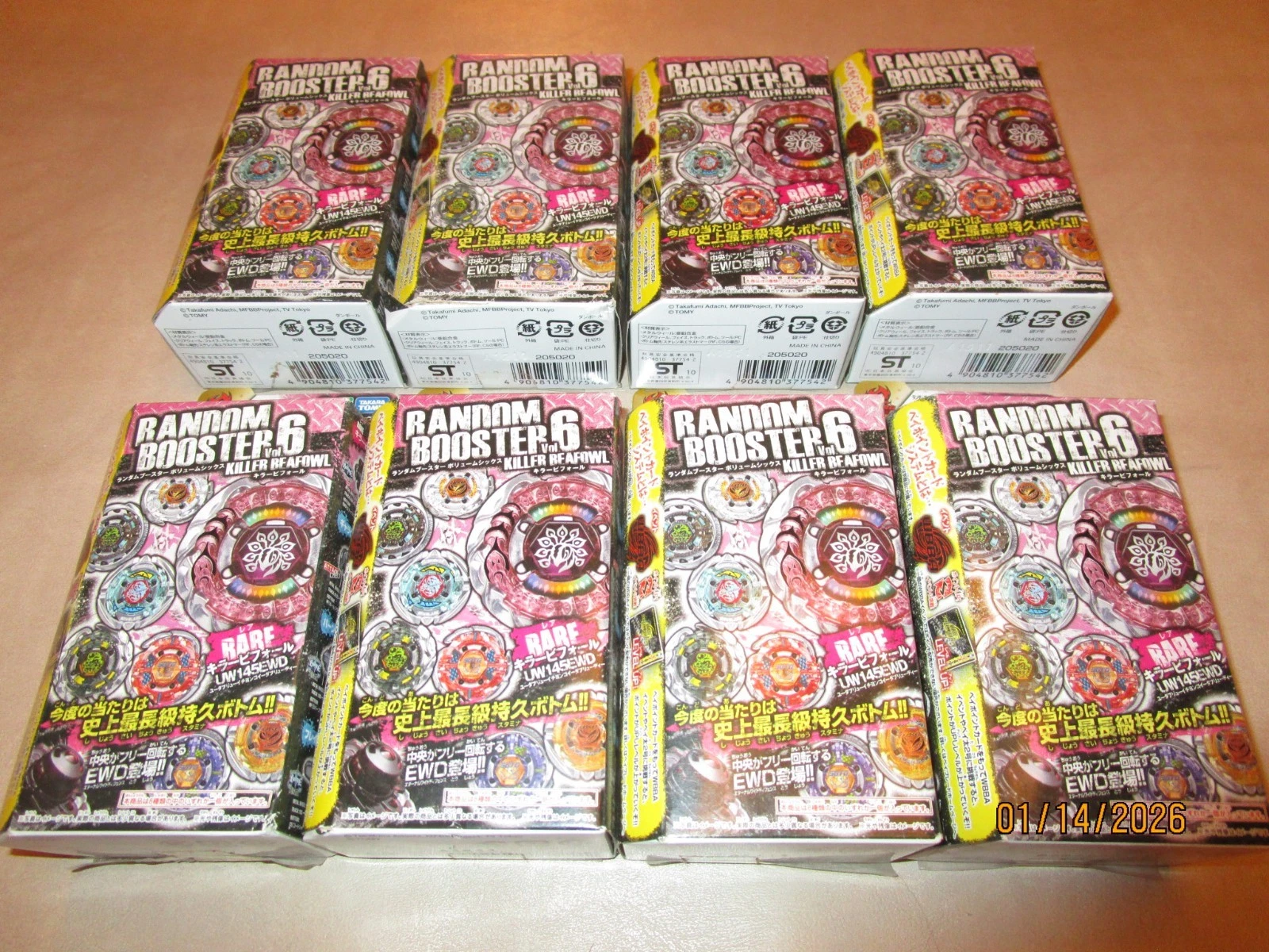 BEYBLADE TAKARA TOMY BB-100 RANDOM BOOSTER VOL 6 SET BRAND NEW IN BOX