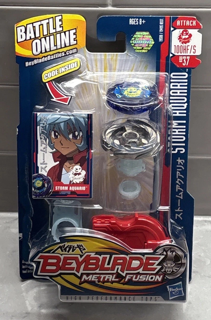 BEYBLADE "METAL FUSION" STORM AQUARIO 2010 NEW HASBRO (BB-37)