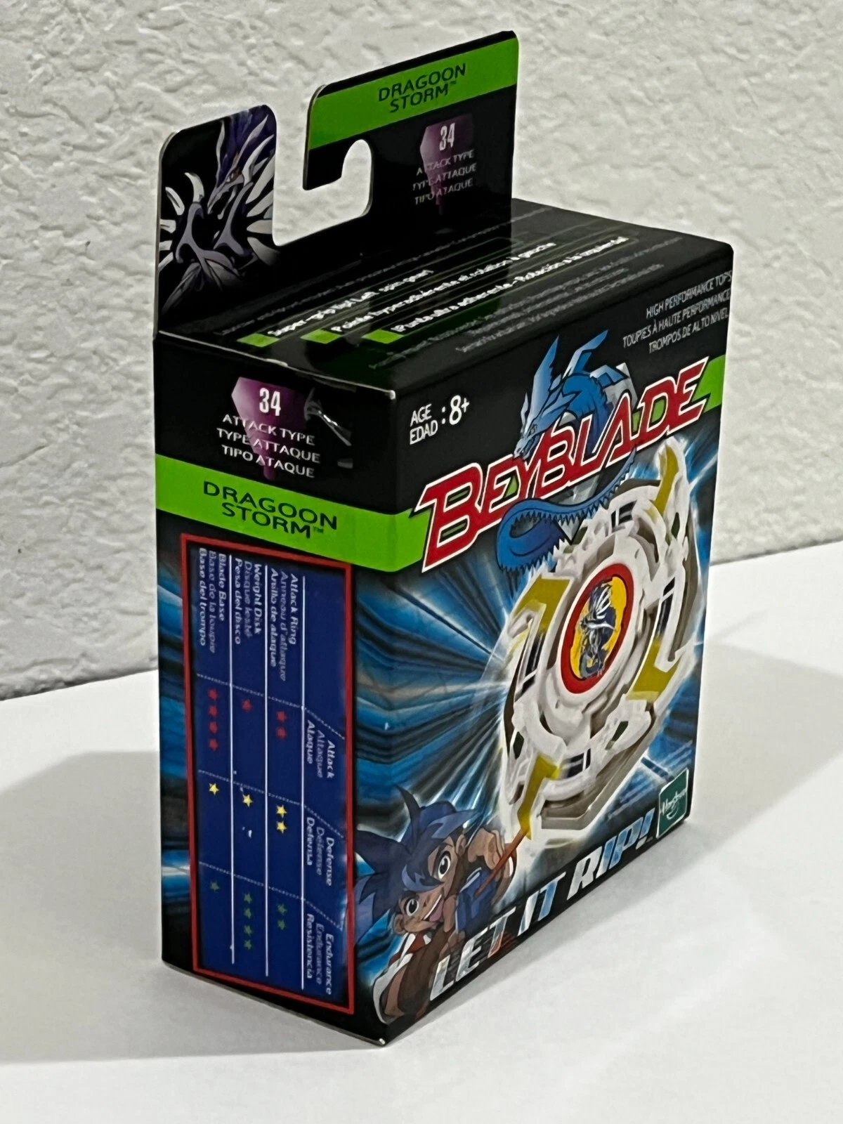 BEYBLADE DRAGOON STORM #34 2002 HASBRO NEW SEALED VERY RARE VINTAGE